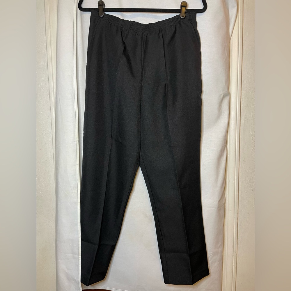 Blair Black Lightweight Stretchy Straight Leg Pant with Pockets Size 14PS